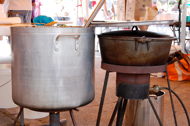 Cooking gumbo is an intricate process. Photo: Sarah Roahan