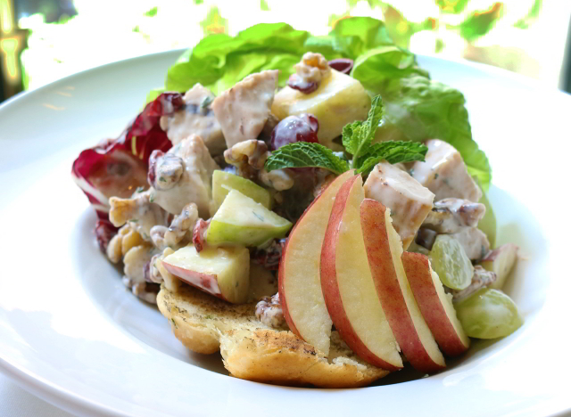 The Smoked Turkey Waldorf Salad at Criollo Restaurant is a favorite among French Quarter locals.