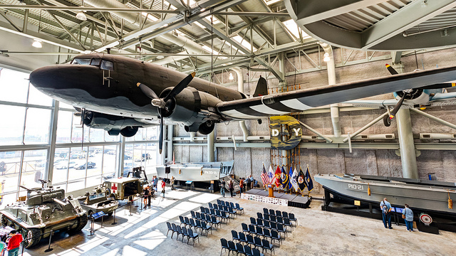 The National WWII Museum spans three buildings in downtown New Orleans and features exhibits on all aspects of the war that changed the world. (Photo courtesy Flickr user Michael Hicks.)