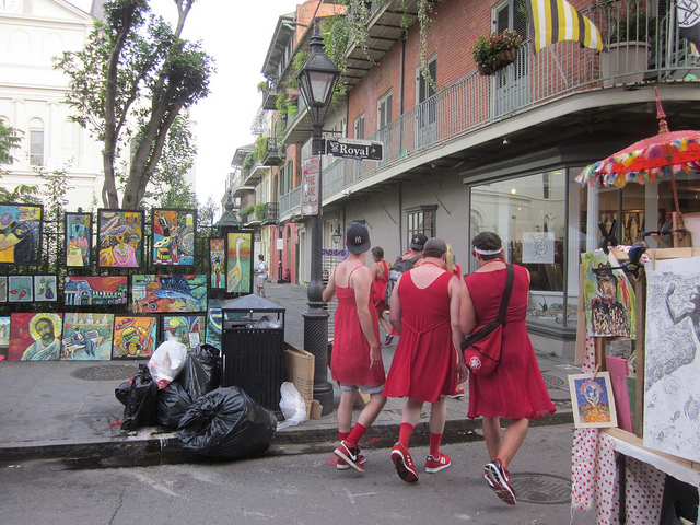 royal street red dress