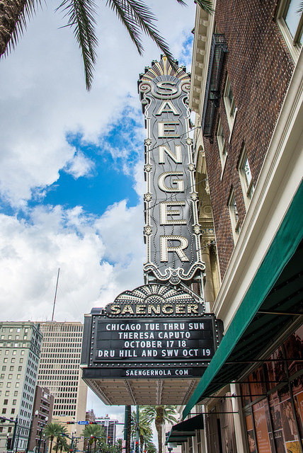 As “The Crown Jewel of Canal Street,” the Saenger Theatre has earned its place in New Orleans history. (Photo courtesy Kent Kanouse, via Flickr)